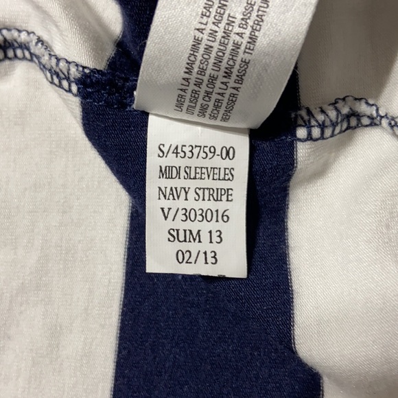 Gap Dress Stripe Navy Blue And White Size XSMALL - Picture 8 of 9